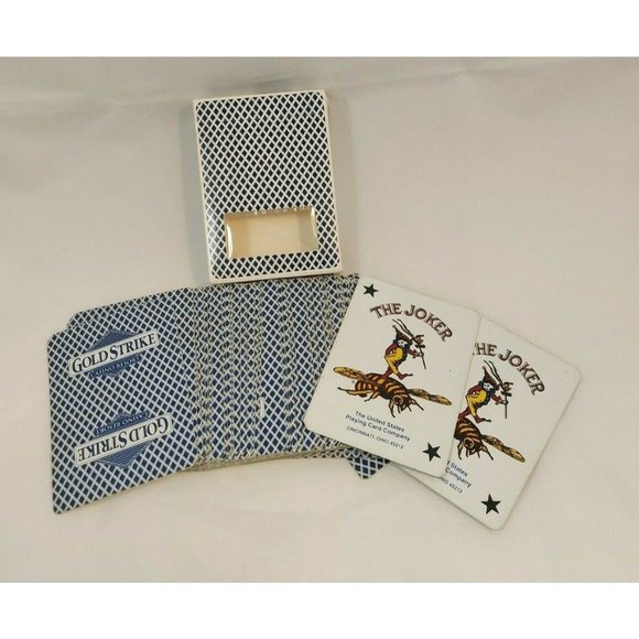 BEE-Club Special Playing Cards #92  GOLD STRIKE CASINO RESORT Blue Cambric - Picture 4 of 11